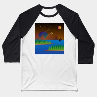 Nature landscape, universe Baseball T-Shirt